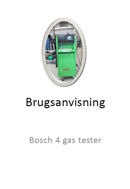 Brug af Bosch 4-gas tester