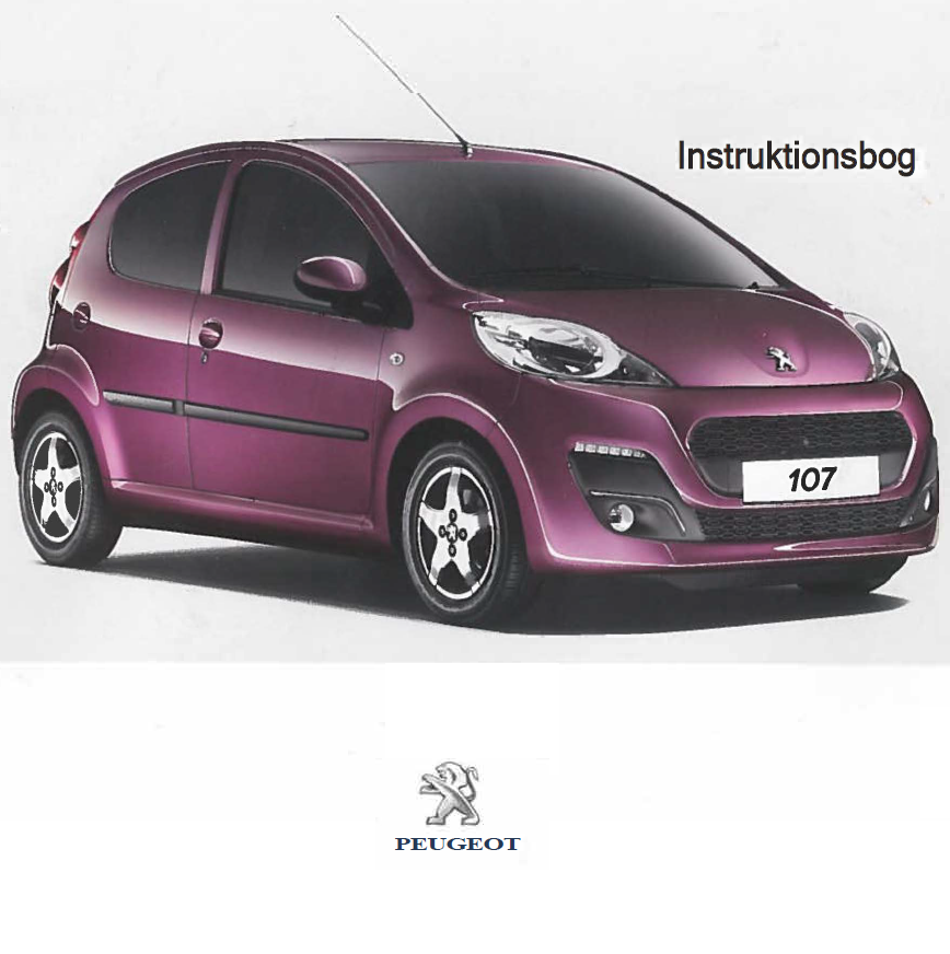 Peugeot 107 Instruktionsbog
